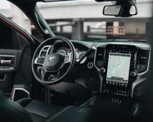gps turned on a car
