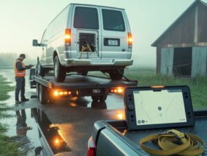 Track recover recover vehicle