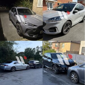 w4g collage of recovered vehicles